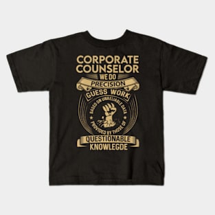 Corporate Counselor We Do Kids T-Shirt